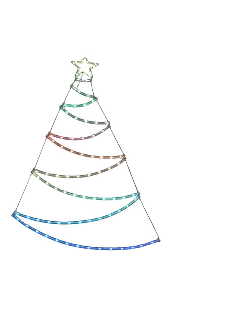 RGB Illuminated Christmas Tree Lifetime - 66 x 87 cm, LED Lighting for Christmas Atmosphere
